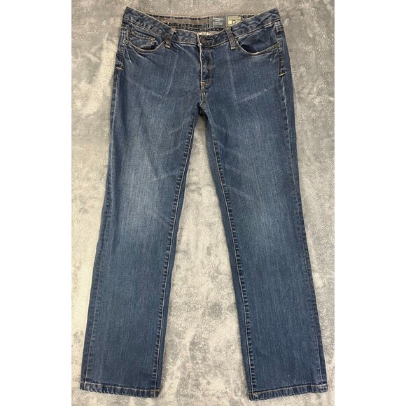 Converse One Star Jeans Women's Size 14 Mid-Rise Bootcut Stretch Blue Denim - Picture 1 of 13